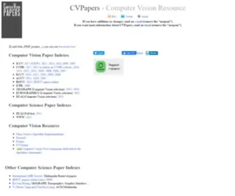 Cvpapers.com(Computer Vision Resource) Screenshot