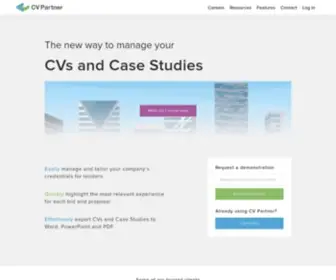 Cvpartner.com(CV Partner) Screenshot
