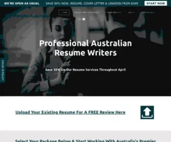Cvpeople.com.au(CV People Australia) Screenshot