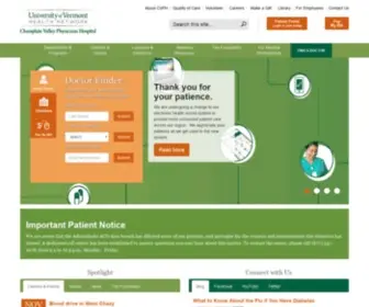 CVPH.org(UVM Health Network) Screenshot