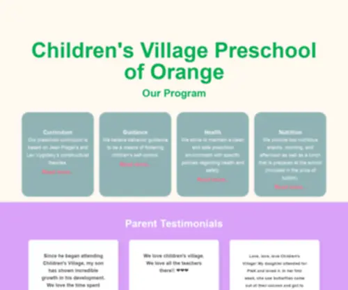 CVpreschool.com(Our preschool curriculum) Screenshot