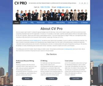 CVpro.com.au(CV PRO) Screenshot