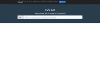 Cvrapi.dk(Simpelt API til CVR data) Screenshot