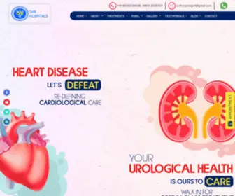 CVrhospitals.com(Hospitals in Guntur) Screenshot