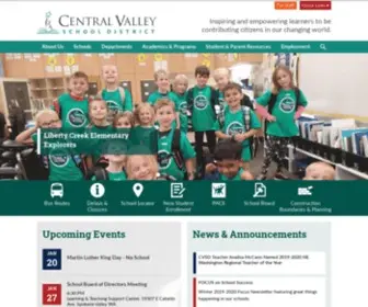CVSD.org(Central Valley School District) Screenshot