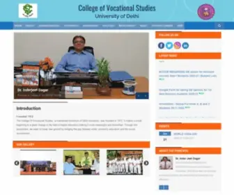 CVS.edu.in(College of Vocational Studies) Screenshot