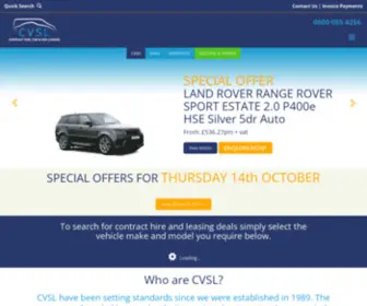 CVSL.co.uk(Contract hire) Screenshot