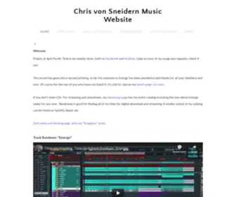 CVsmusic.com(Chris von Sneidern Music Website) Screenshot