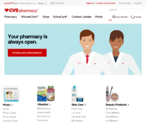 CVssavingscentral.com(CVS Savings Central) Screenshot