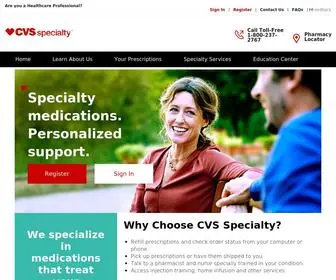CVSspecialty.com(CVS Specialty pharmacy) Screenshot