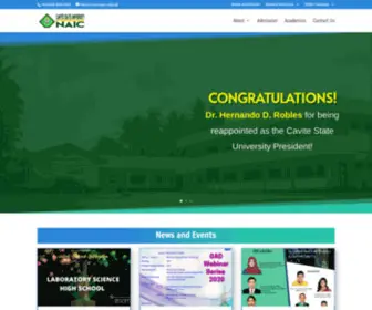 Cvsu-Naic.edu.ph(Cavite State University) Screenshot