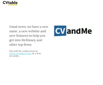 Cvtable.com(See your rank among McKinsey & BCG applicants) Screenshot