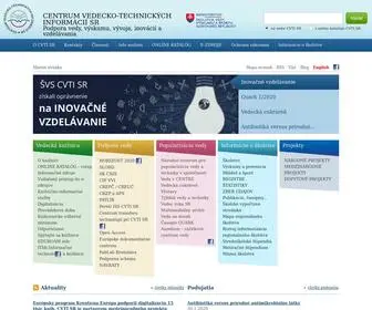 Cvtisr.sk(Hlavná stránka) Screenshot