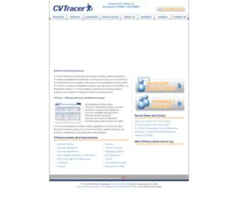 CVtracer.com(Recruiting Software) Screenshot