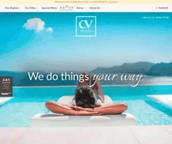 CVtravel.co.uk(Luxury Villa Holidays) Screenshot