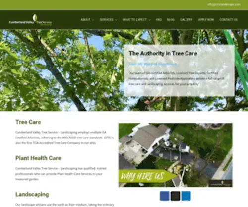 CVTslandscape.com(Cumberland Valley Tree Service) Screenshot