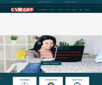 Cvvads.com(Your Online Income Partner) Screenshot