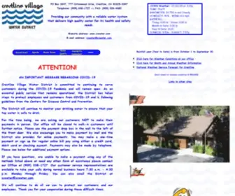 Cvwater.com(Crestline Village Water District) Screenshot