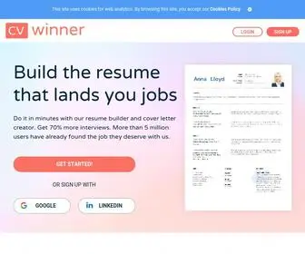 Cvwinner.com(CVwinner) Screenshot