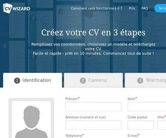 Cvwizard.fr(Créez un CV professionnel en un instant grâce à notre wizard intuitif) Screenshot