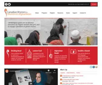 CW4Wafghan.ca(Canadian Women for Women in Afghanistan) Screenshot