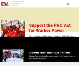 Cwa-Union.org(Communications Workers of America) Screenshot