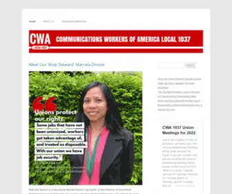 Cwa1037.org(Communications Workers of America) Screenshot