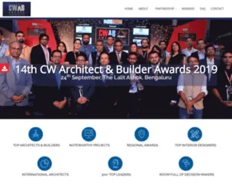 Cwabawards.com(15th Construction World Architect & Builder Awards 2020) Screenshot