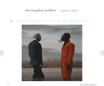 Cwapothier.com(Christopher pothier painter) Screenshot