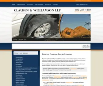 Cwazlaw.com(Phoenix Personal Injury Attorney) Screenshot