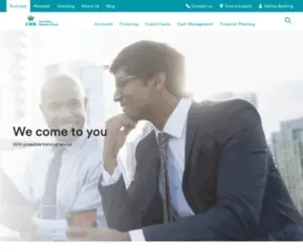 Cwbank.com(Business Banking) Screenshot