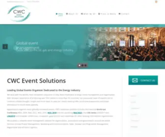 CWC-Solutions.com(Event Management Services Dedicated to the Energy Industry) Screenshot