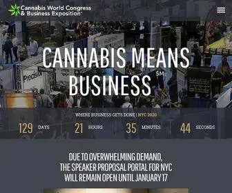CWcbexpo.com(Cannabis means business) Screenshot