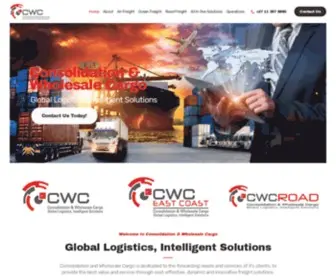 CWccargo.co.za(Global Logistics & Intelligent Solutions) Screenshot