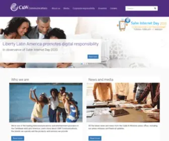 CWC.com(Cable & Wireless Communications) Screenshot