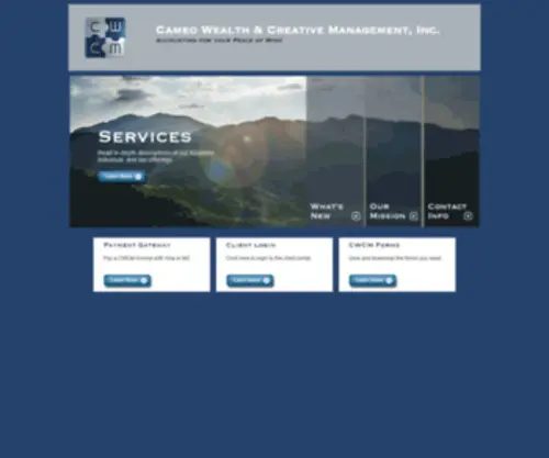 CWCM.com(Cameo Wealth & Creative Management) Screenshot