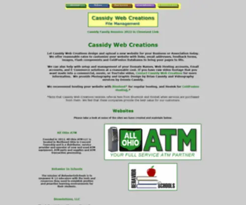 CWcreate.com(Cassidy Web Creations) Screenshot