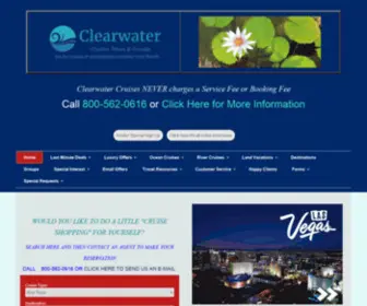 CWcruises.com(Clearwater Cruises Tours and Groups) Screenshot