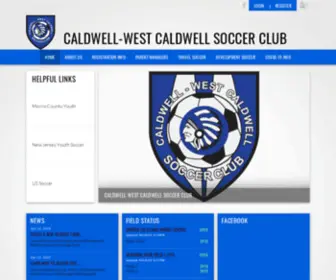 CWcsoccerclub.com(Caldwell-West Caldwell Soccer Club) Screenshot