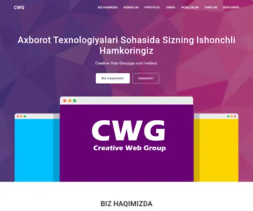 Cweb.uz(Creative Web Group) Screenshot