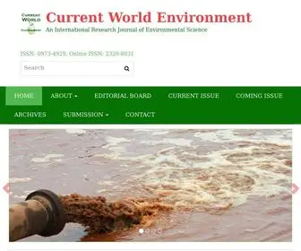 Cwejournal.org(Current World Environment) Screenshot