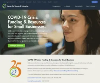 Cweonline.org(Center for Women & Enterprise) Screenshot