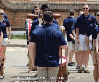 CWfdalumni.org(Colonial Williamsburg Fifes and Drums Alumni) Screenshot