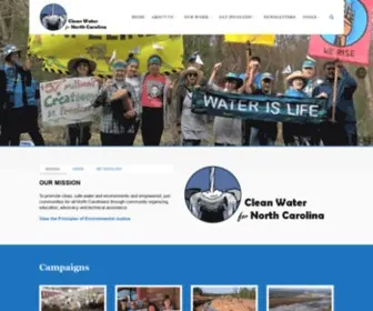 CWFNC.org(Clean Water for North Carolina) Screenshot