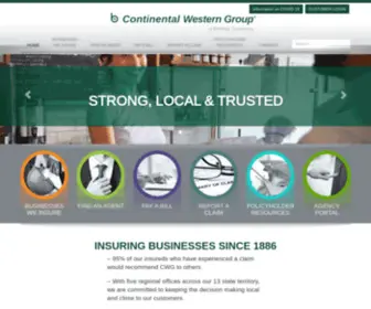 Cwgins.com(Continental western group®) Screenshot