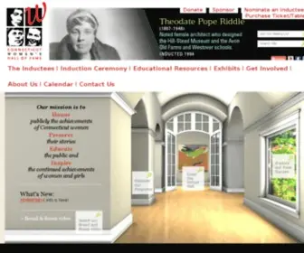 CWHF.org(The Connecticut Women’s Hall of Fame) Screenshot