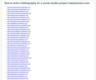 Cwiextraction.com(How to write a bibliography for a research paper writing a bibliography) Screenshot