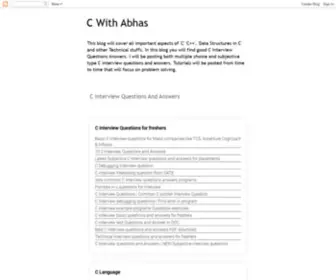 Cwithabhas.com(C With Abhas) Screenshot