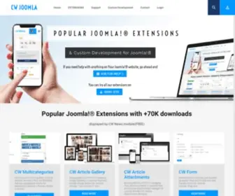 Cwjoomla.com(CW Joomla Extensions) Screenshot