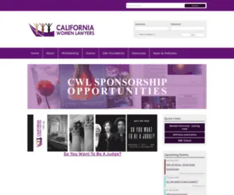 CWL.org(California Women Lawyers) Screenshot